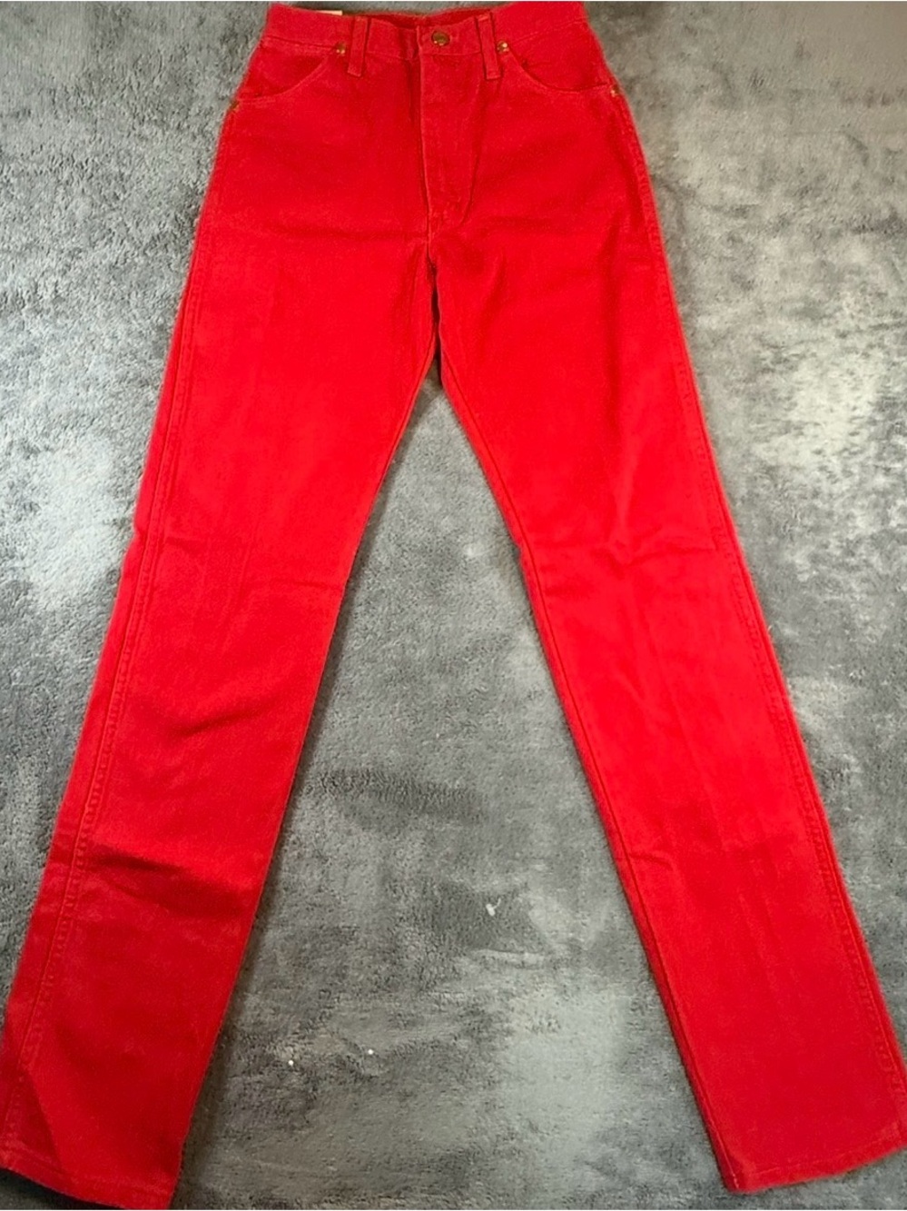 Vintage Wrangler Cowboy Cut Red Jeans 9x36 NWT